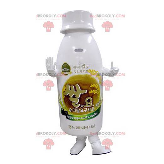 Hvid plastflaske maskot - Redbrokoly.com