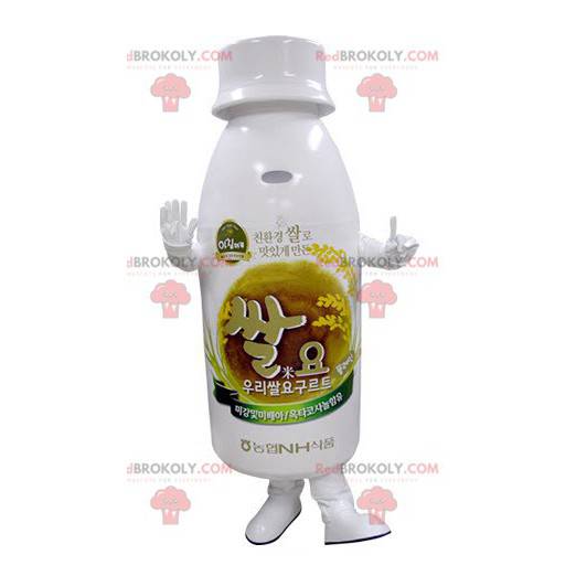 White plastic bottle mascot - Redbrokoly.com