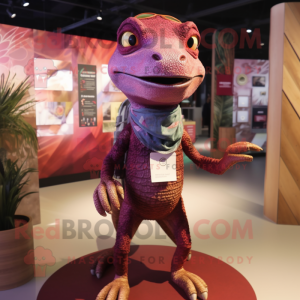 Maroon Lizard mascotte...