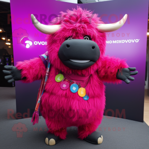 Magenta Yak mascotte...