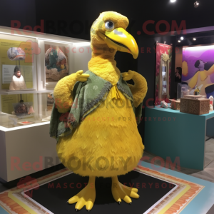 Gold Dodo Bird mascotte...