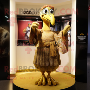 Gold Dodo Bird mascotte...