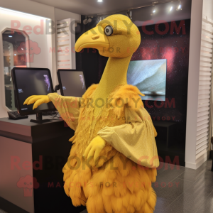 Gold Dodo Bird mascotte...