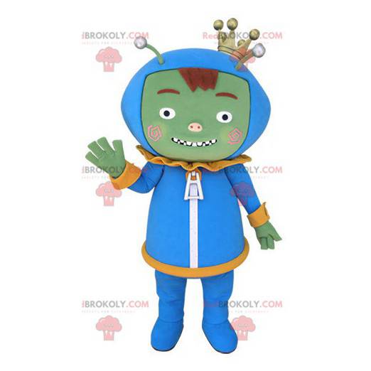 Mascote alienígena monstro verde - Redbrokoly.com