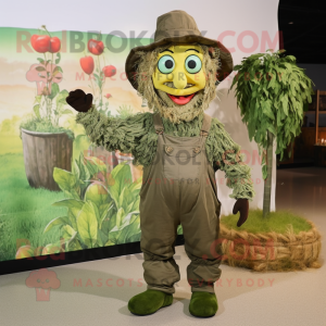 Oliven Scarecrow maskot...