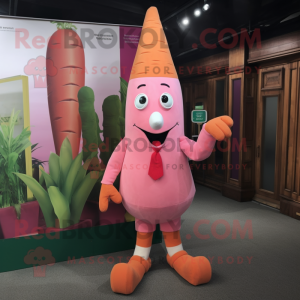 Postava maskota Pink Carrot...