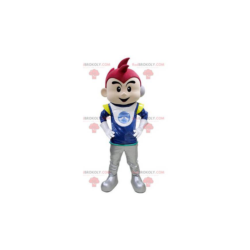 Mascotte de garçon en tenue d'astronaute - Redbrokoly.com