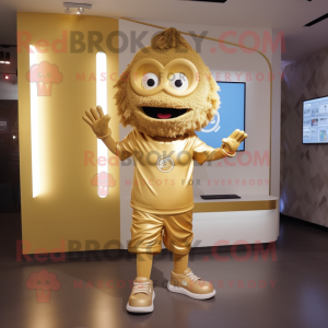 Gold Momentum maskot drakt...