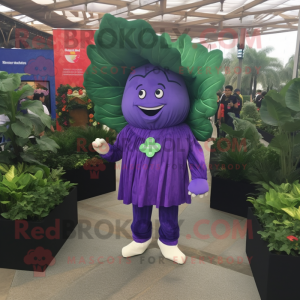 Purple Cabbage Leaf maskot...