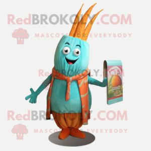 Turquoise Carrot mascotte...