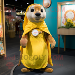 Yellow Otter mascotte...