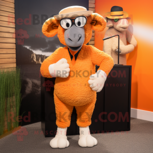 Oransje Merino Sau maskot...