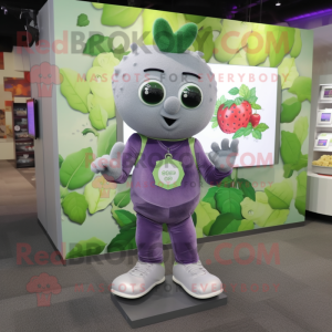 Gray Grape mascotte kostuum...