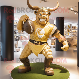 Guld Minotaur maskot...