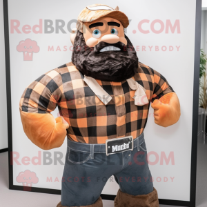 Brown Strongman mascotte...