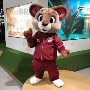 Maroon Dormouse maskot...