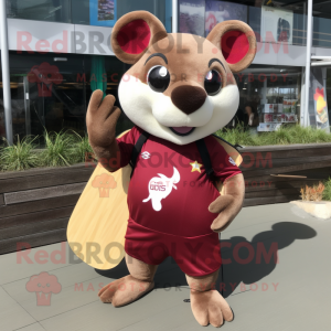 Maroon Dormouse maskot...