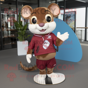 Maroon Dormouse maskot...