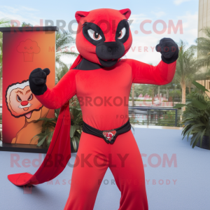 Red Panther mascotte...