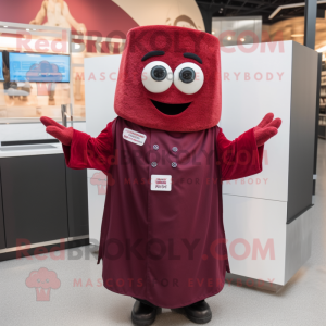 Maroon Lasagne maskot...