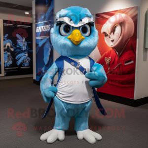 Sky Blue Falcon maskot...