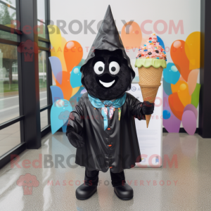 Black Ice Cream Cone...