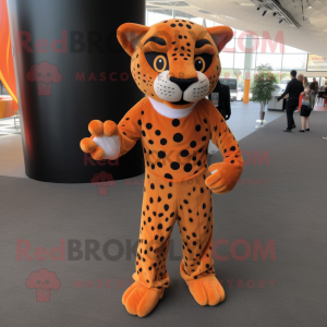 Oranje Jaguar mascotte...