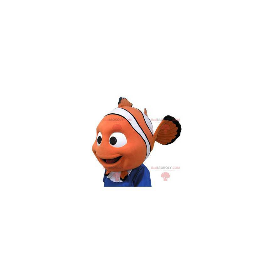 Mascota de Nemo. Mascota de cabeza en forma de nemo -