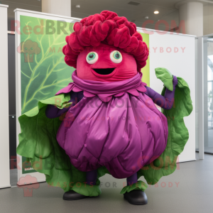 Magenta Cabbage maskot...