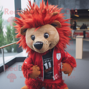 Red Porcupine mascotte...