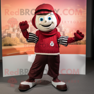 Maroon Mime mascotte...