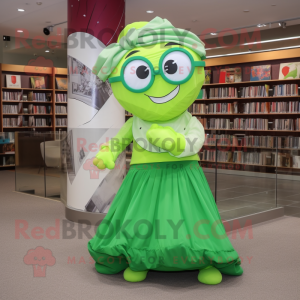 Limettengrüner Maskottchen...