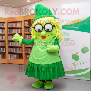 Limettengrüner Maskottchen...