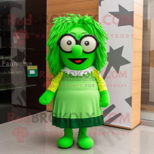 Limettengrüner Maskottchen...