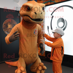 Rust Komodo Dragon maskot...
