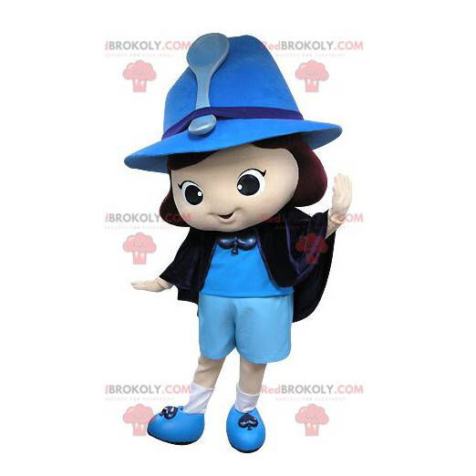 Mascotte fata mago blu - Redbrokoly.com