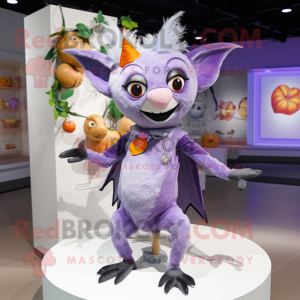 Lavendel Fruit Bat maskot...