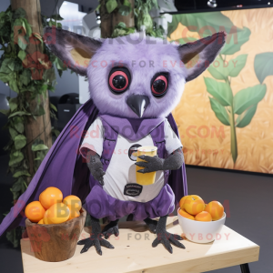 Lavender Fruit Bat mascotte...