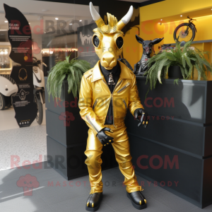 Gold Donkey maskot...