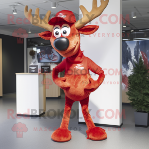 Red Reindeer mascotte...