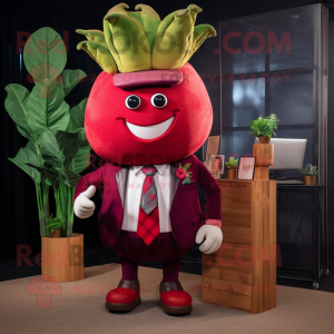 Red Turnip mascotte kostuum...