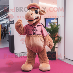 Pink Camel mascotte kostuum...