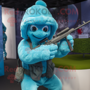 Cyan Sniper mascotte...