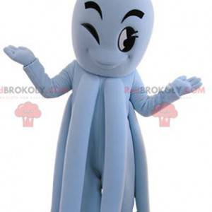 Mascotte di polpo blu gigante. Mascotte di polpo -