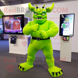 Lime Green Demon mascotte...