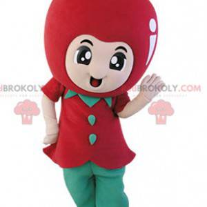 Gigantische rode appel mascotte. Fruit mascotte - Redbrokoly.com