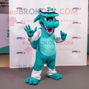 Postava maskota Teal Dragon...