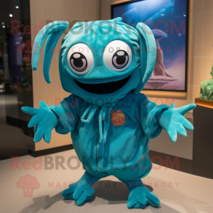 Turquoise Crab mascotte...