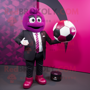 Magenta Rugby Ball mascotte...