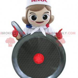 Chef-kok gigantische pan-mascotte - Redbrokoly.com